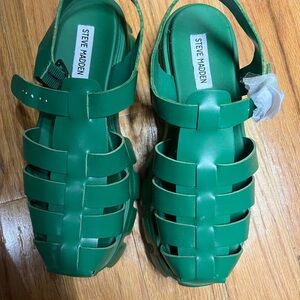 Steve Madden Green Sandals